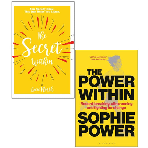 Two hardcover books from the Secret Within and Power Within collection by Lucie North and Sophie Power, featuring inspiring non-fiction covers.