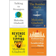 Four-book collection by Malcolm Gladwell including Talking to Strangers and The Bomber Mafia, non-fiction, mixed formats.