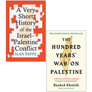 Set of two paperback books on Israel–Palestine conflict by Ilan Pappe and Rashid Khalidi, non-fiction history from Profile and Oneworld Publications.