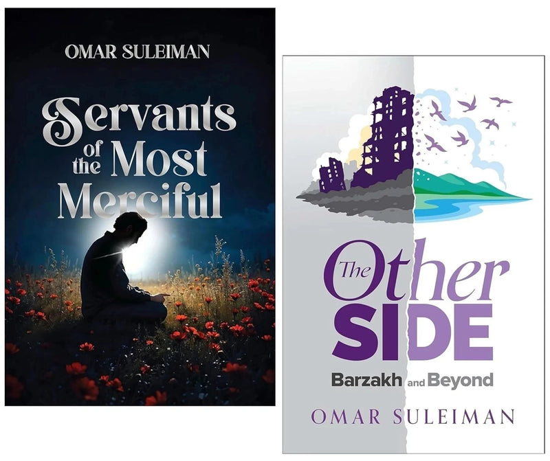 Omar Suleiman Collection 2 books set including Servants of the Most Merciful and The Other Side, hardcover non-fiction by Kube Publishing.