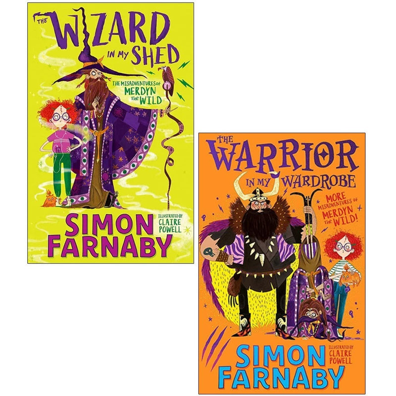 The Misadventures Of Merdyn The Wild 2 Books Collection Set By Simon Farnaby - Fiction - Mixed Format