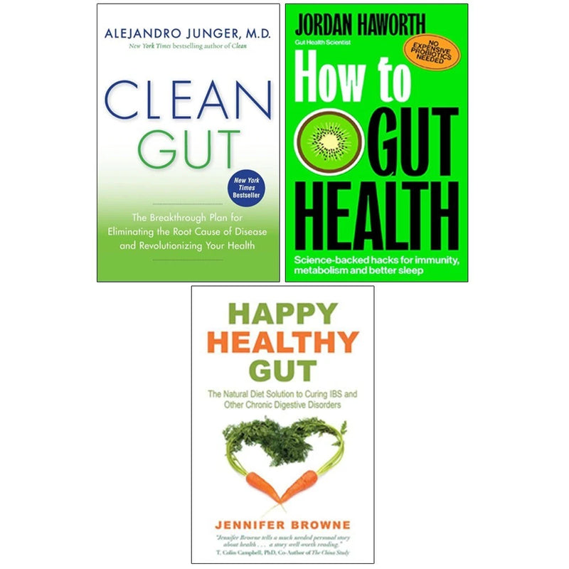 How to Gut Health, Happy Healthy Gut, Clean Gut 3 Books Collection Set - Non Fiction - Paperback