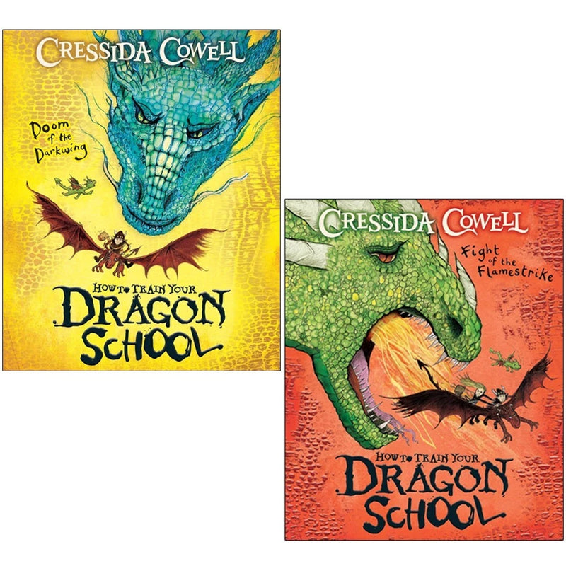 How To Train Your Dragon School Series 2 Books Collection Set By Cressida Cowell - Fiction - Paperback