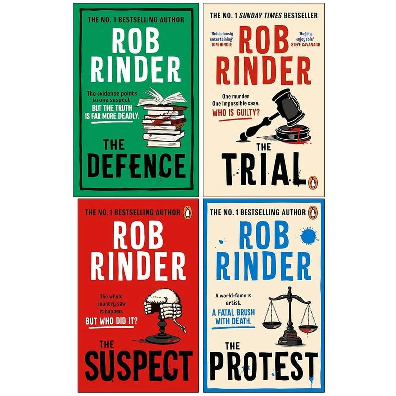 The Defence, The Trial, The Suspect & The Protest 4 Books Collection Set by Rob Rinder - Non Fiction - Mixed Format