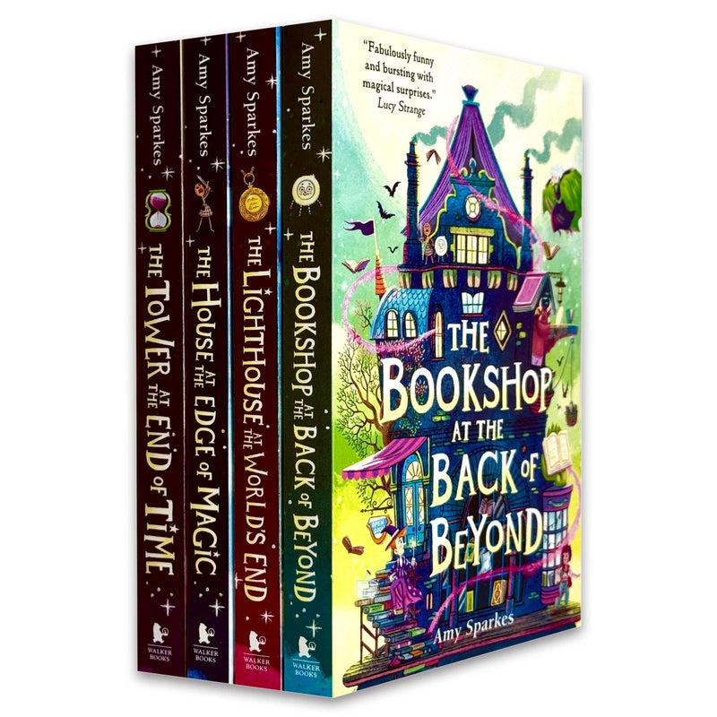 The House at the Edge of Magic Series 4 Books Collection Set (The Lighthouse at the World's End, The House at the Edge of Magic, The Tower at the End of Time and The Bookshop at the Back of Beyond)