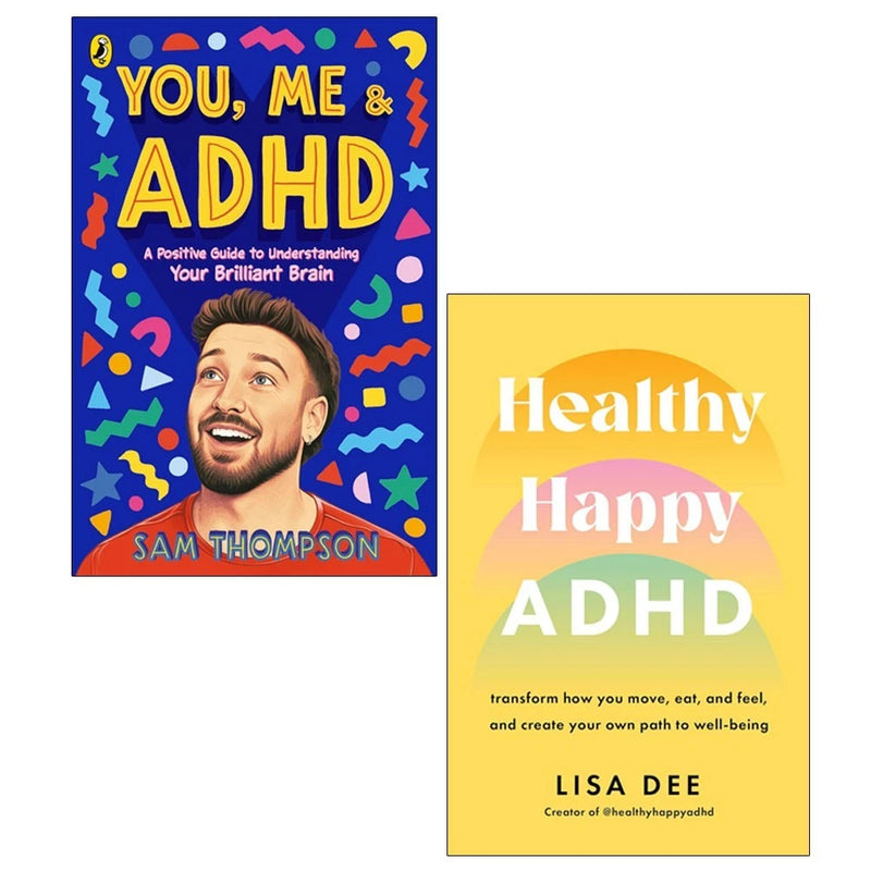 You, Me & ADHD & Healthy Happy ADHD 2 Books Collection Set - Non Fiction - Paperback