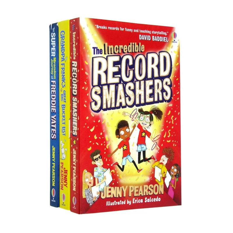 Grandpa Frank's Great Big Bucket List & The Incredible Record Smashers 3-Book Set by Jenny Pearson - Fiction - Paperback