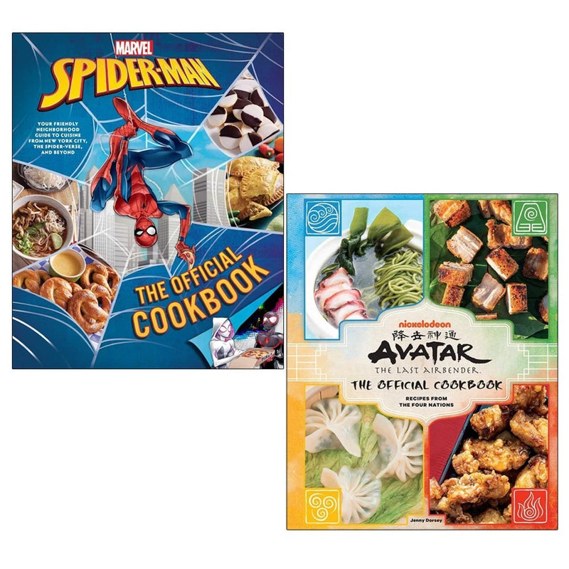 Avatar The Last Airbender & Marvel Spider-Man Official Cookbook 2 Books Collection Set - Non Fiction - Hardback