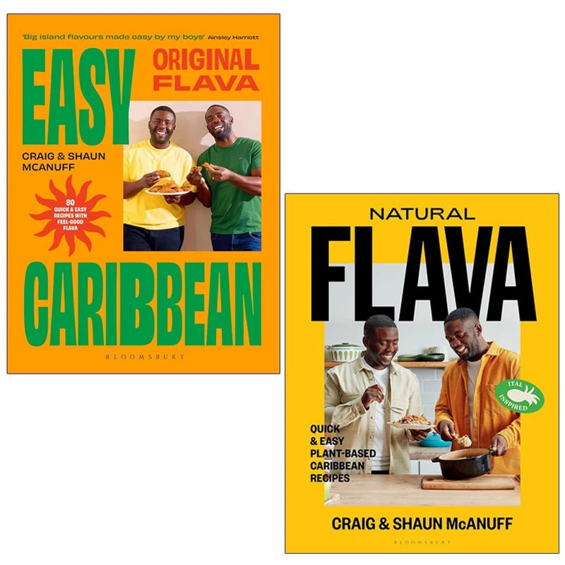 Original Flava & Easy Caribbean Natural Flava 2 Books Collection Set by Shaun & Craig McAnuff - Non Fiction - Hardcover