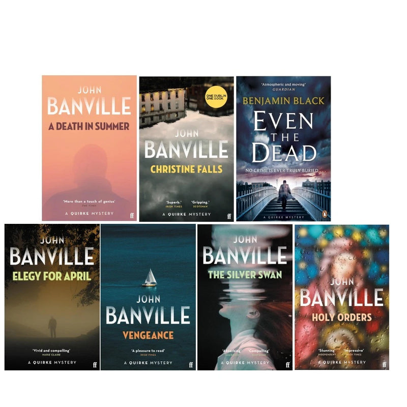 John Banville Collection 7 Books Set(The Silver Swan, A Death in Summer, Holy Orders, The Lemur ,Vengeance & Elegy for April) - Fiction - Paperback