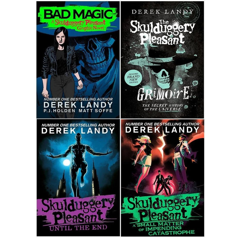 Skulduggery Pleasant 4 Books Collection Set By Derek Landy - Fiction - Paperback