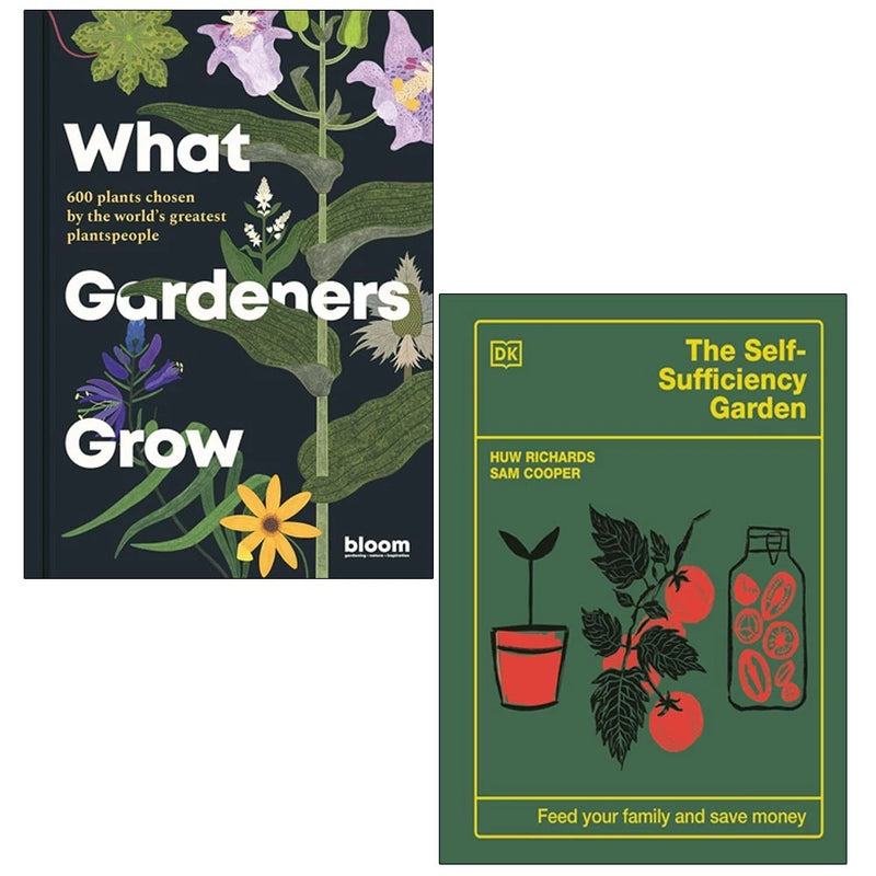 What Gardeners Grow & The Self-Sufficiency Garden 2 Books Collection Set by Huw Richards - Non Fiction - Hardback