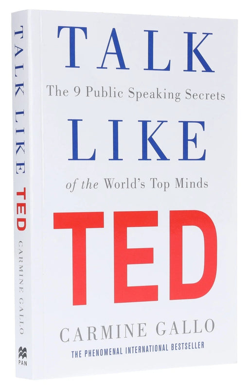 Talk Like TED: The 9 Public Speaking Secrets of the World's Top Minds by Carmine Gallo paperback book cover