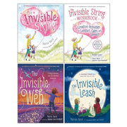 Set of four Invisible String books by Patrice Karst, featuring colorful covers and illustrations for young readers.