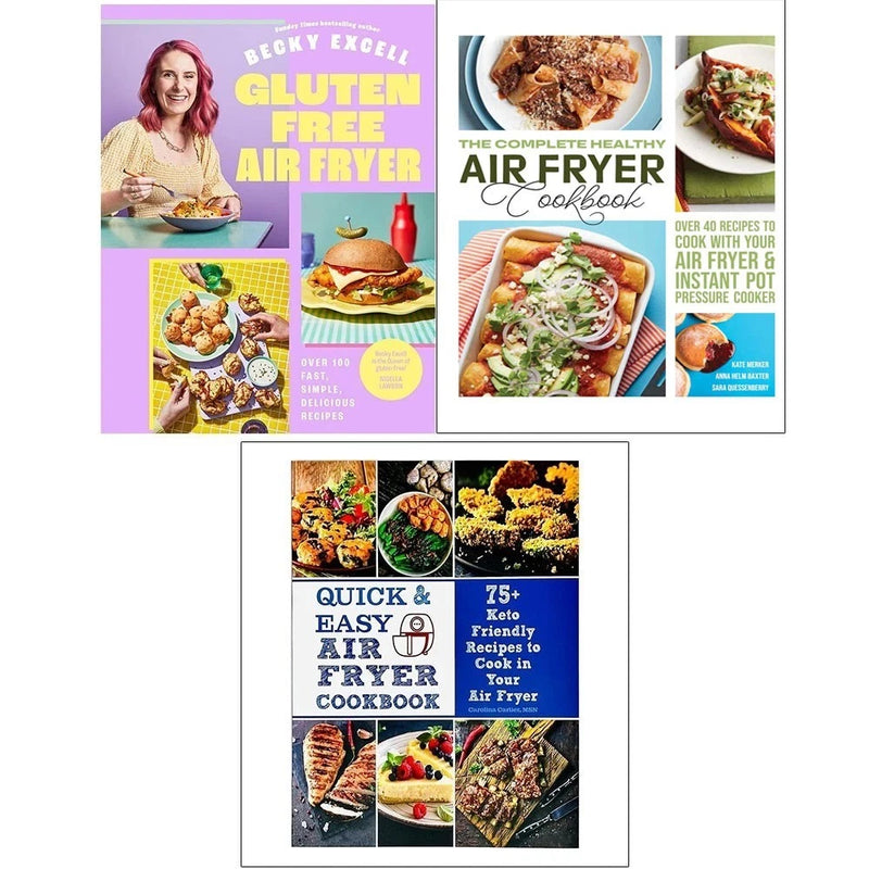 Gluten Free Air Fryer(HB), Complete Healthy Air Fryer Cookbook , Quick & Easy Air Fryer Cookbook 3 Books Set - The Book Bundle