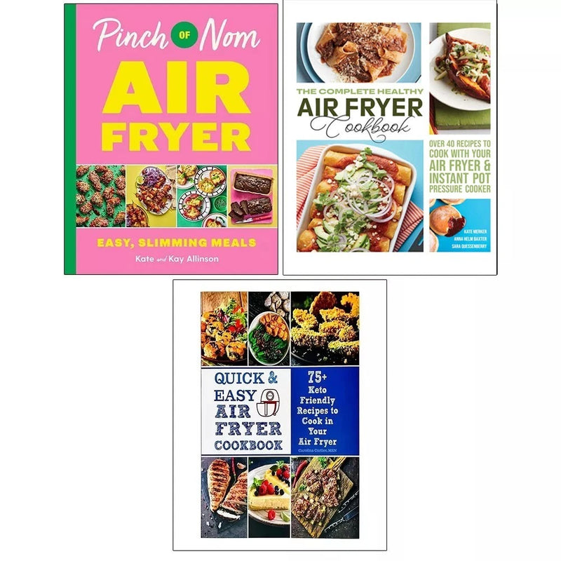 Pinch of Nom Air Fryer: Easy, Slimming Meals (HB), Complete Healthy Air Fryer Cookbook , Quick & Easy Air Fryer Cookbook 3 Books Set - The Book Bundle