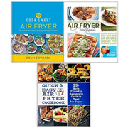 Cook Smart Air Fryer,Complete Healthy Air Fryer Cookbook  & Quick & Easy Air Fryer Cookbook 3 Books Collection Set - The Book Bundle