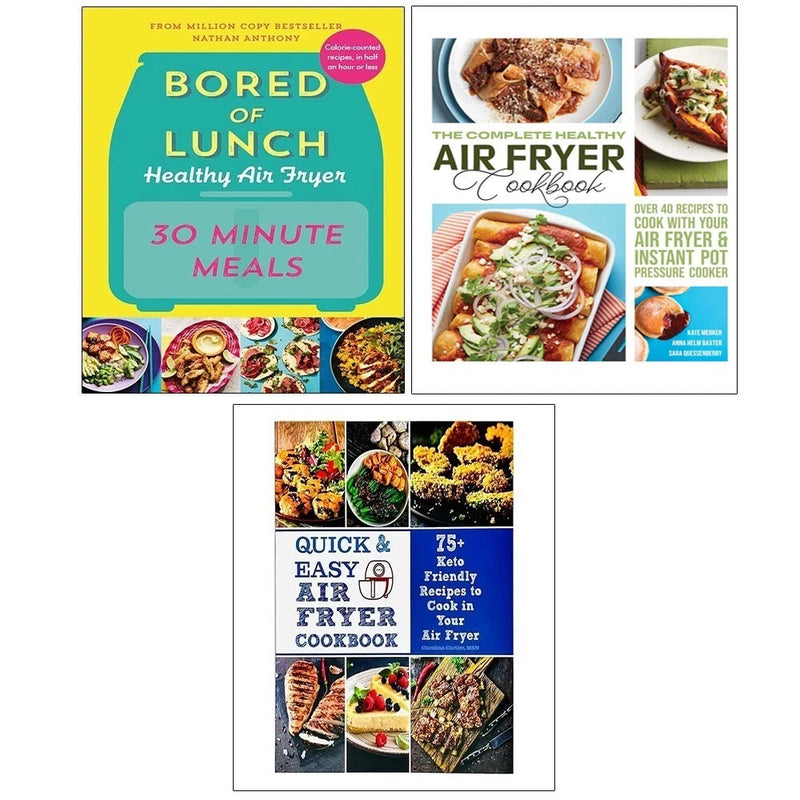 Bored of Lunch Healthy Air Fryer, The Complete Healthy Air Fryer Cookbook , Quick & Easy Air Fryer Cookbook 3 Books Collection Set - The Book Bundle