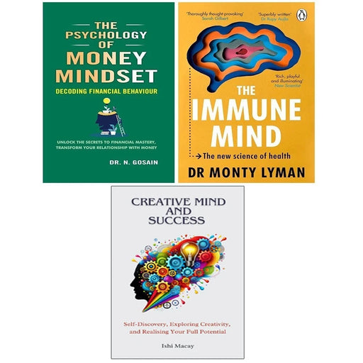 Immune Mind, Creative Mind And Success ,Psychology of Money Mindset 3 Books Collection Set - The Book Bundle
