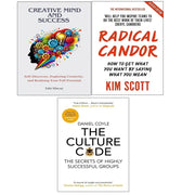 Culture Code, Radical Candor, Creative Mind And Success 3 Books Collection Set - The Book Bundle
