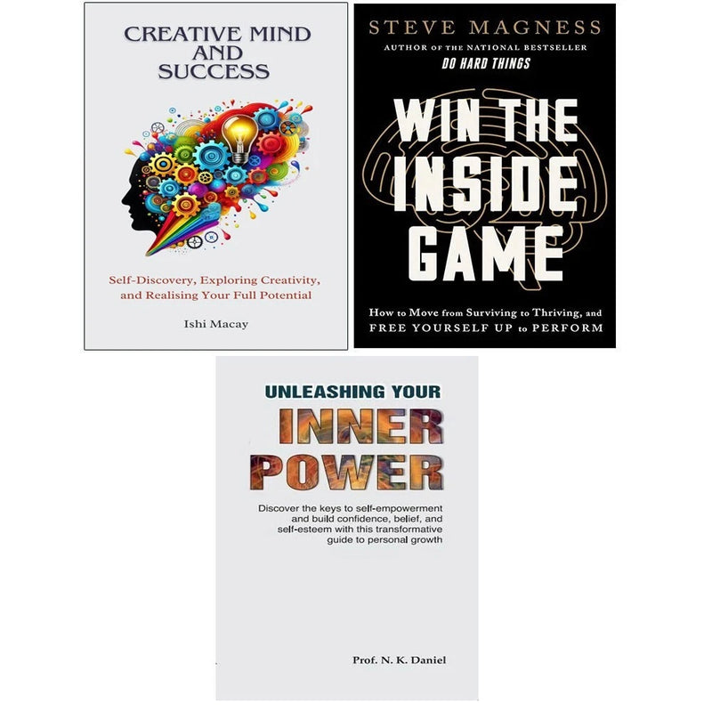Win the Inside Game (HB), Creative Mind And Success, Unleashing Your Inner 3 Books Collection Set - The Book Bundle