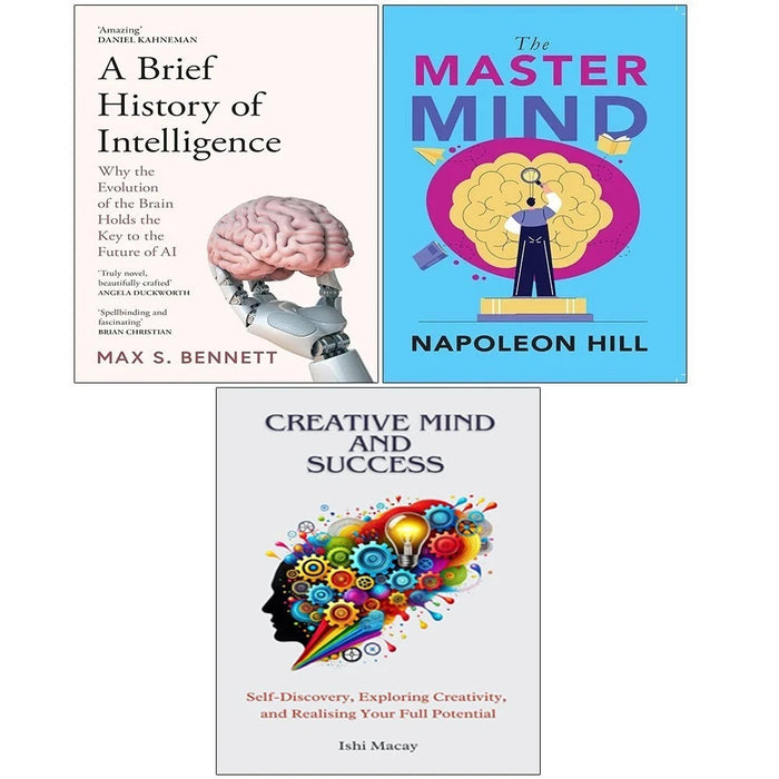 A Brief History of Intelligence, Creative Mind And Success, Master Mind 3 Books  Collection Set - The Book Bundle