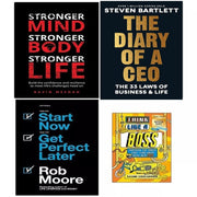 The Diary of a CEO, Start Now Get Perfect Later, Stronger Mind, Think Like a Boss 4 Books Collection Set - The Book Bundle