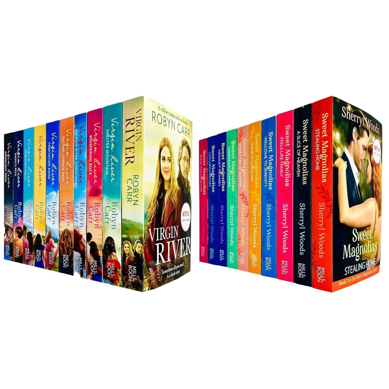 Virgin River Series Robyn Carr,Sweet Magnolias Series Sherryl Woods 20 Books Collection Set - The Book Bundle