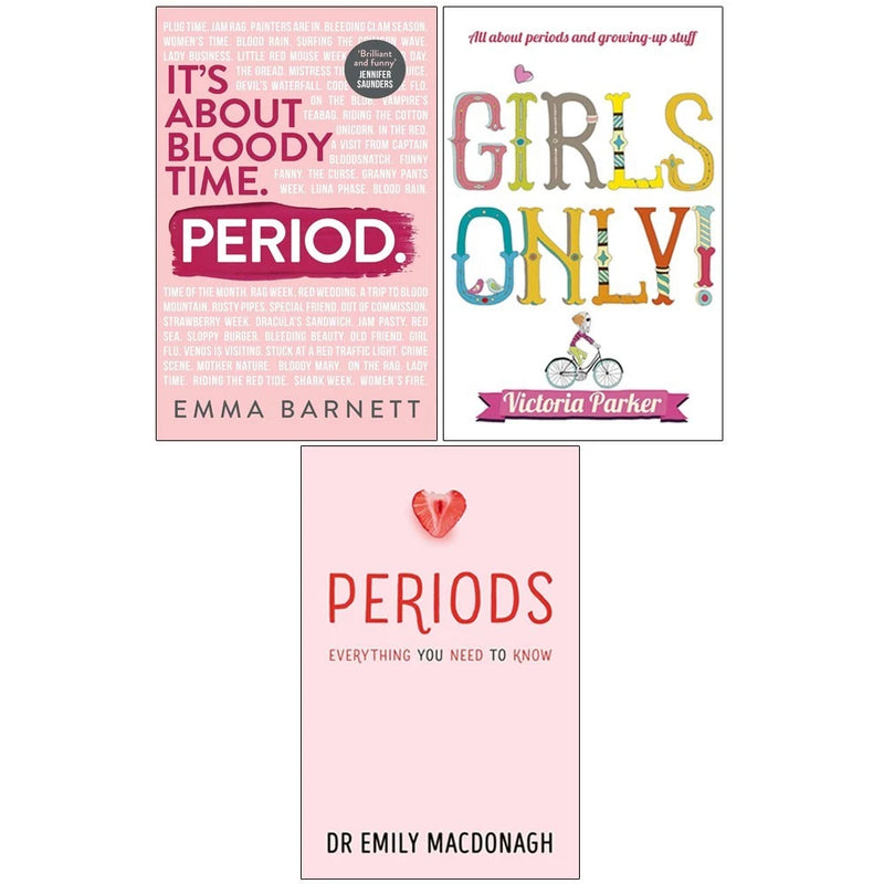 Period,Girls Only! All About Periods,Periods: Everything 3 Books Collection Set - The Book Bundle