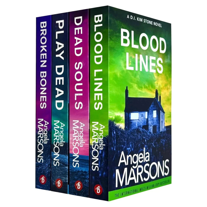 Detective Kim Stone Crime Thriller Series Collection 4 Books Set by Angela Marsons (Books 4-7) (Play Dead, Blood Lines, Dead Souls, Broken Bones) - The Book Bundle