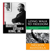 The Autobiography of Martin Luther King, Long Walk To Freedom Nelson Mandela 2 Books Set - The Book Bundle