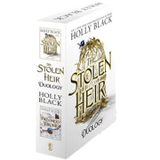 Holly Black's Stolen Heir Duology box set featuring fantasy novels from the Elfhame series, with book covers and decorative packaging.