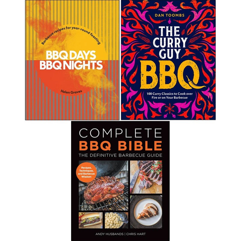 BBQ Days, BBQ Nights & Complete BBQ Bible 3 Books Collection Set - Non Fiction - Mixed Format