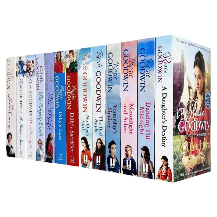 Rosie Goodwin 13 Books Collection Set Yesterday's Shadows, Yesterday's Shadows, Moonlight Ashes - The Book Bundle