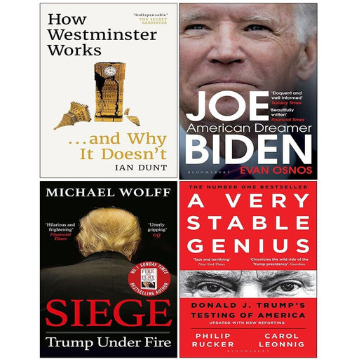 How Westminster Works(HB),American Dreamer,Siege,Very Stable Genius 4 Books Set - The Book Bundle
