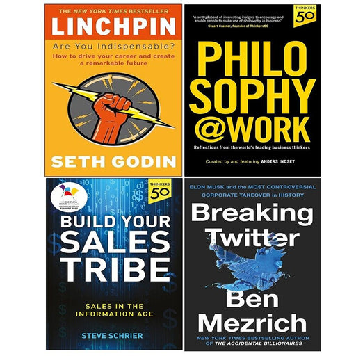 Philosophy Work, Build Your Sales Tribe, Linchpin, Breaking Twitter 4 Books Set - The Book Bundle