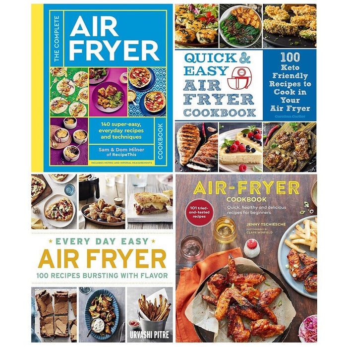 Air Fryer Cookbook 4 Books Set Quick and Air Fryer(HB),Every Day Easy Easy Air - The Book Bundle