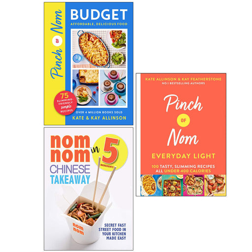 Pinch of Nom Budget, Nom Chinese , Everyday Light [HB] 3 Books Set - The Book Bundle