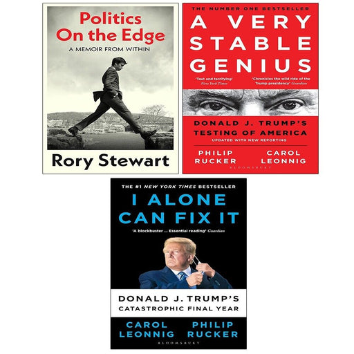 A Very Stable Genius, I Alone Can Fix It, Politics On the Edge 3 Books Set - The Book Bundle