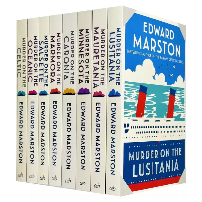 Ocean Liner Mysteries 8 Books Collection by Edward Marston Murder on the Lusitan - The Book Bundle