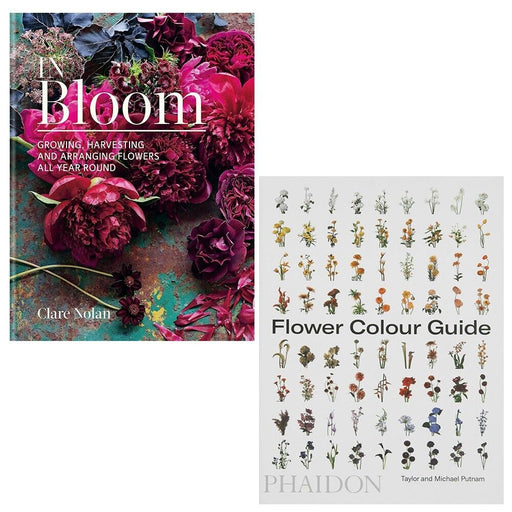 In Bloom Clare Nolan (HB), Flower Colour Guide Taylor Putnam 2 Books Set - The Book Bundle