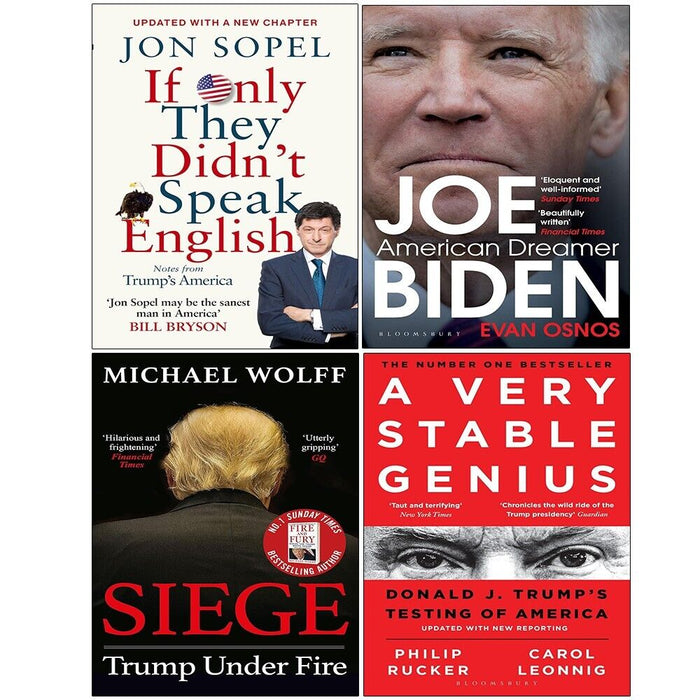 If Only They Didn't Speak,American Dreamer,Siege,Very Stable Genius 4 Books Set - The Book Bundle