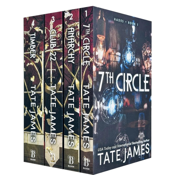 Hades Series 4 Books Collection Set by Tate James 7th Circle, Anarchy, Club 22 & Timber - The Book Bundle