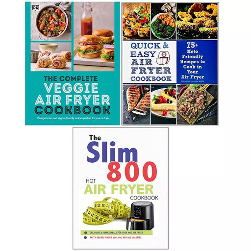 Complete Veggie Air Fryer, Quick Easy Air, Slim 800 Hot Air Fryer Recipe 3 Books Set - The Book Bundle