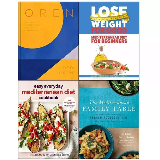 Oren (HB),Easy Everyday Mediteranean Diet,Mediterranean Family Table 4 Books Set - The Book Bundle