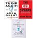 Think Again Adam Grant, CEO Speaks Rudy Nash, Intelligence Trap 3 Books Set - The Book Bundle