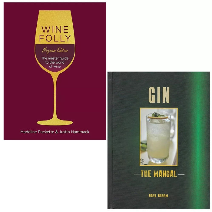 Wine Folly Magnum Madeline Puckette (HB), Gin Manual Dave Broom 2 Books Set - The Book Bundle