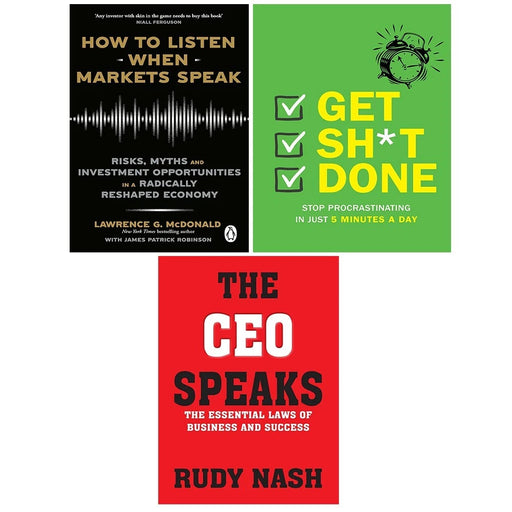 How to Listen When Markets Speak, CEO Speaks, Get Sh*t Done 3 Books Set - The Book Bundle