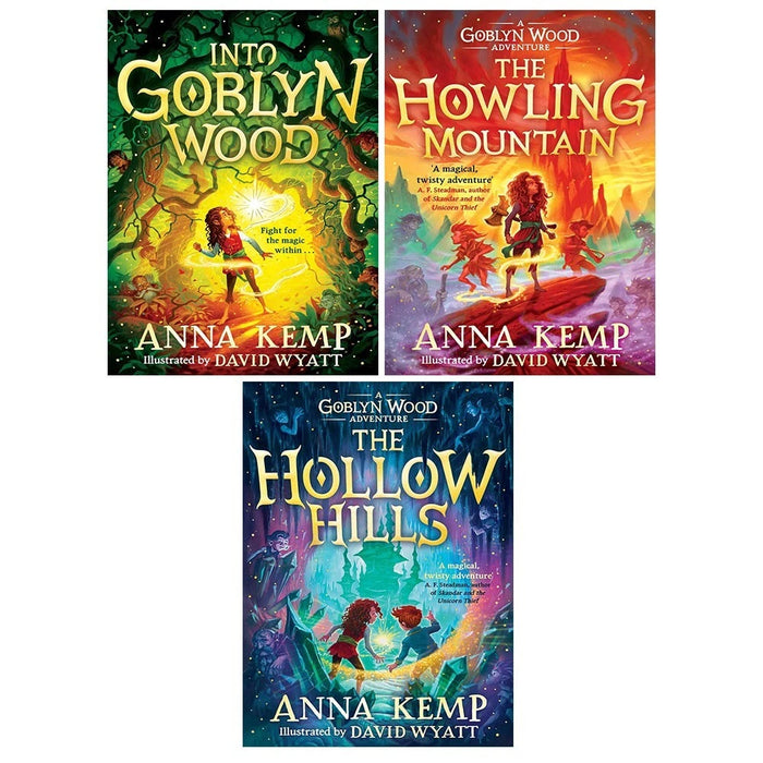 A Goblyn Wood Adventure Vol 1-3 Collection 3 Books Set by Anna Kemp Hollow Hills - The Book Bundle