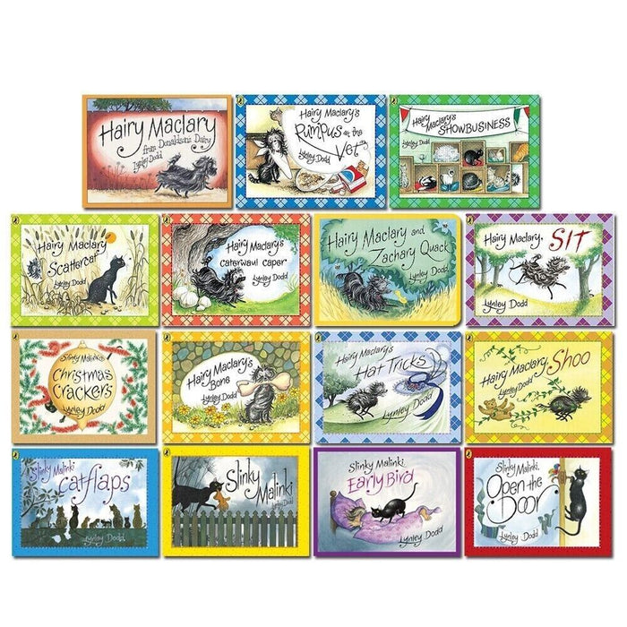 Lynley Dodd Hairy Maclary and Friends Series 15 Books Collection Set - The Book Bundle